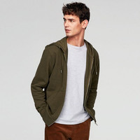 ZARA 01701440505 男士珠地布连帽卫衣