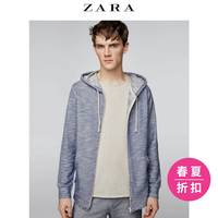 ZARA 01701440505 男士珠地布连帽卫衣