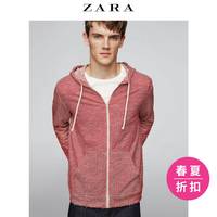 ZARA 01701440505 男士珠地布连帽卫衣