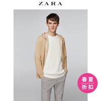 ZARA 01701440505 男士珠地布连帽卫衣