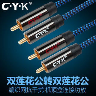 CYK CY02 2RCA转2RCA 公对公 音频线