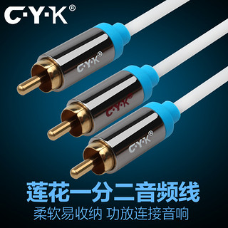 CYK CX02 RCA转2RCA 音频线 5.0米