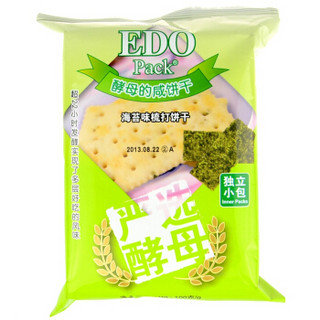 EDO pack 酵母的咸饼干 100g 海苔味 