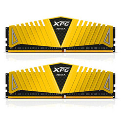 威刚（ADATA）DDR4 3200 16GB (8GBx2)套装 台式机内存条 XPG-威龙Z1(金色)