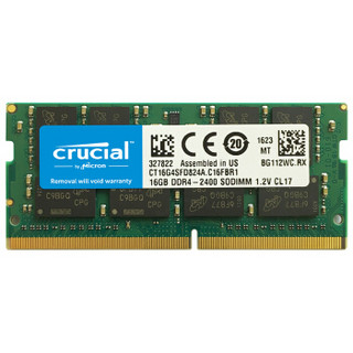 英睿达(Crucial) DDR4 2400 16G 笔记本内存