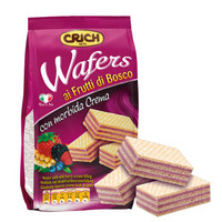 可意奇（CRICH）野莓果味奶油威化饼干250g/袋