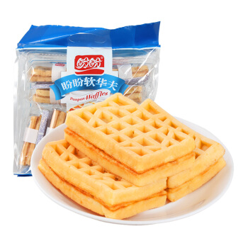 盼盼 华夫饼软华夫 奶香味252g(内装9枚) *5件