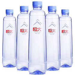 恒大天然矿泉水570ml*24瓶整箱装非纯净水泡茶水大瓶矿物质饮用水 *2件