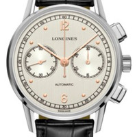 LONGINES 浪琴 Heritage 经典复古系列 L2.814.4.76.0 男士机械腕表