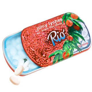 Rio 清新口气薄荷糖铁盒 无糖清凉含片零食 口香糖 西柚+荔枝+皓洁冰爽+尤加利绿茶