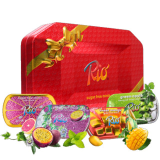 Rio 瑞怡乐 无糖薄荷糖 礼盒B：茉莉香桃+蓝莓+荔枝+西柚