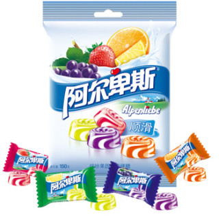 alpenliebe阿尔卑斯缤纷乐果牛奶硬糖150g