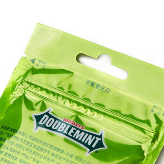 绿箭（DOUBLEMINT）脆皮软心薄荷糖原味薄荷味40g袋装