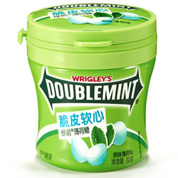 DOUBLEMINT 绿箭 脆皮软心薄荷糖 原味 80g *23件