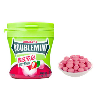 doublemint绿箭脆皮软心薄荷糖草莓味80g