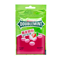 绿箭（DOUBLEMINT）脆皮软心薄荷糖草莓薄荷味40g袋装