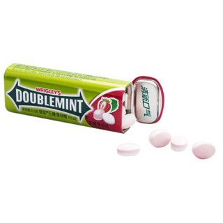 DOUBLEMINT 绿箭 无糖薄荷糖草莓薄荷味约35粒23.8g单盒金属装