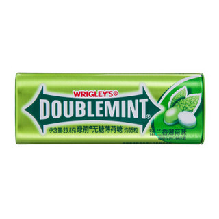 DOUBLEMINT 绿箭 无糖薄荷糖留兰香薄荷味35粒23.8g单盒金属装（新旧包装随机发）