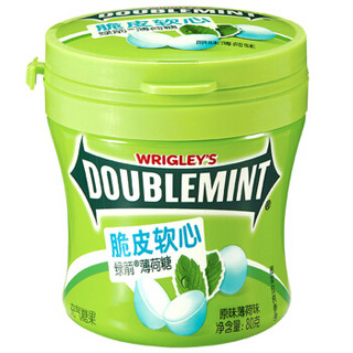 绿箭（DOUBLEMINT）脆皮软心薄荷糖混合口味80g*3嚼情分享装（留兰香+柠檬+原味薄荷）