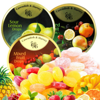 德国进口嘉云斯水果糖嘉云糖混合硬糖婚庆喜糖铁盒糖果可乐味175g3盒