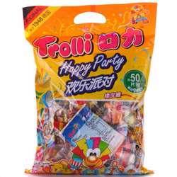 口力 （Trolli）欢乐派对橡皮软糖 礼包装 500g混搭儿童糖果零食 *5件