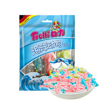 Trolli 口力 水果味糖果零食 海洋动物橡皮软糖 100g