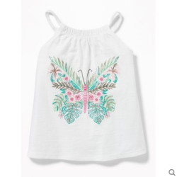 Old Navy 老海军 220226-1  女幼童松紧领纯棉吊带背心