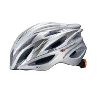 Shimano骑行头盔 KABUTO REGAS-2自行车头盔山地车公路车男女头盔 白灰色 M/L
