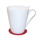艾芳贝儿(AlfunBel)骨质瓷纯白咖啡杯 锥形单杯（400ML）