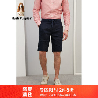 Hush Puppies 暇步士 PQ-28315Z 男士棉麻休闲短裤