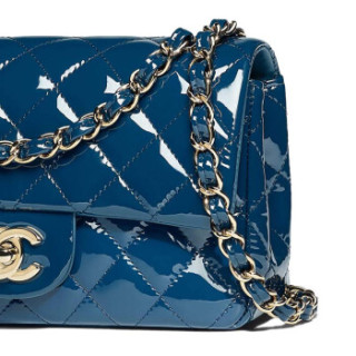 CHANEL 香奈儿 Classic Flap系列 漆皮翻盖迷你包