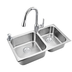MOEN 摩恩 28116SL+GN68000+7029 双槽配抽拉龙头套装
