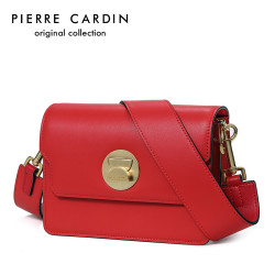 皮尔卡丹女包真皮斜挎包包包女2018新款 新款