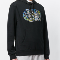 KENZO 男士佩斯理logo连帽衫