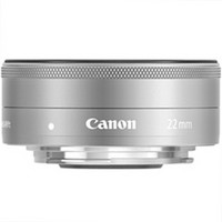 Canon 佳能 EF-M 22mm F2 STM 标准定焦镜头 佳能EF-M卡口 43mm 银色