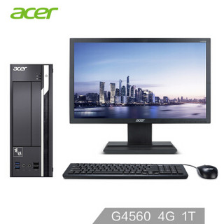  acer 宏碁 商祺SQX4650  340N 台式整机（G4560、4GB、1TB、21.5英寸）