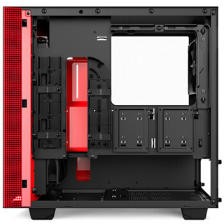 NZXT 恩杰 H400 M-ATX机箱 红黑