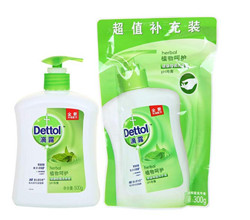 Dettol 滴露 植物呵护 健康抑菌洗手液 500g +300g *16件