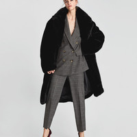 ZARA 02066611802 女士格纹长裤