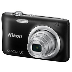 Nikon 尼康 Coolpix A100 便携数码相机（2005万像素 2.7英寸屏 5倍光学变焦 26mm广角）黑色