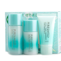 PURE & MILD 泊美 植物菁盈粹滋润型体验套装 (洁面50g+水90ml+乳液70ml)