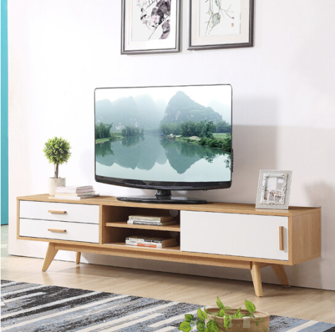a家家具 adc-77 电视柜 原木色 荷花白
