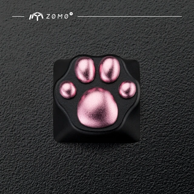 Z0M0 猫爪 金属机械键盘键帽 CNC二色阳极