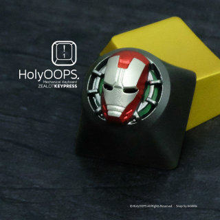 HolyOOPS 钢铁侠 金属机械键盘键帽 3次阳极