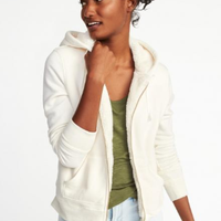 OLD NAVY 000859748 羊羔绒衬里抓绒连帽卫衣女