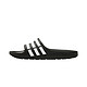 Adidas 阿迪达斯 Duramo Slide G15890 男子时尚拖鞋 经典黑白三道杠