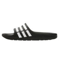 Adidas 阿迪达斯 Duramo Slide G15890 男子时尚拖鞋 经典黑白三道杠 