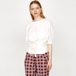 Moussy 010ast80 1190 女士五分袖收腰t恤多少钱 什么值得买