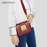 URBAN REVIVO AG04SB4N2002 女士搭扣单肩斜挎包