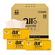 限地区：洁云 本色抽纸 空气柔（AIR PLUS） 4层360张软抽面巾纸24包（中规格）整箱销售 *4件
